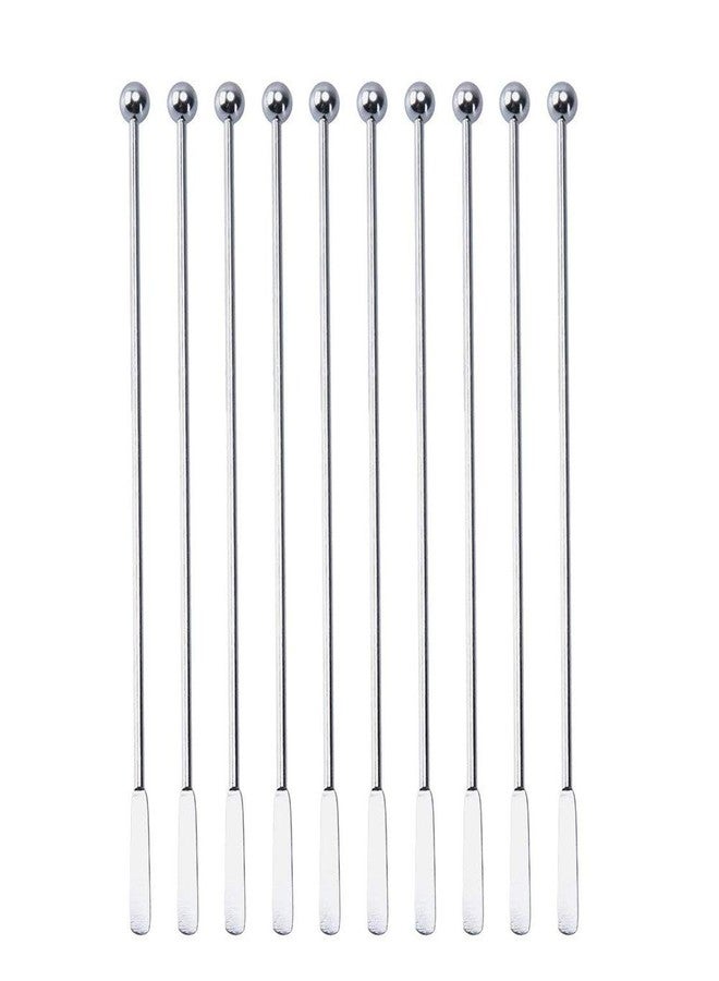 SZLFSX 20 pcs Stainless Steel Coffee Beverage Stir Sticks Cocktail Stirrers Drink Swizzle Stick 7.4" Swizzle Stick Picks Tools - Image 1