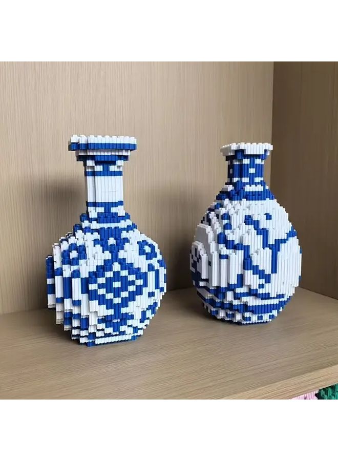 موديل 8884 طقم دي آي واي ثلاثي الأبعاد لإناء خزفي 1500 قطعة مجموعة تركيب للكبار هدية مثالية - Image 3