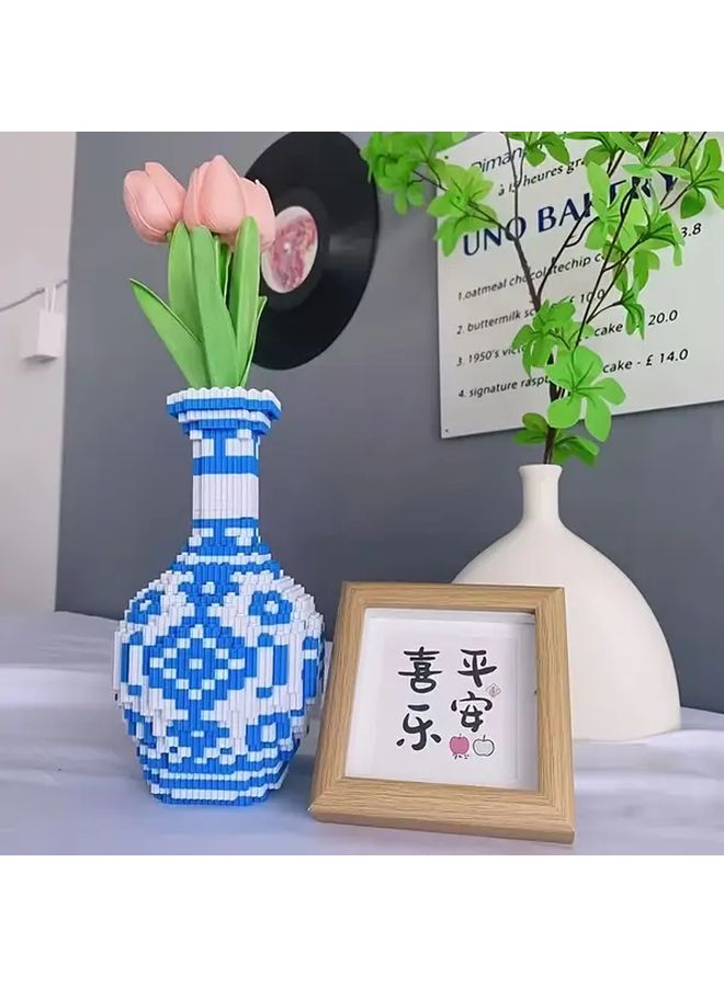 موديل 8884 طقم دي آي واي ثلاثي الأبعاد لإناء خزفي 1500 قطعة مجموعة تركيب للكبار هدية مثالية - Image 1