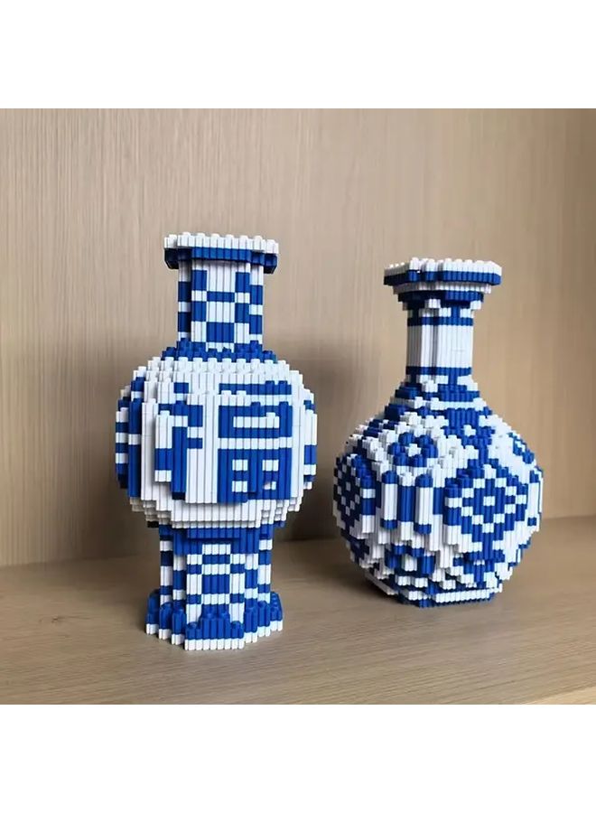 موديل 8884 طقم دي آي واي ثلاثي الأبعاد لإناء خزفي 1500 قطعة مجموعة تركيب للكبار هدية مثالية - Image 5