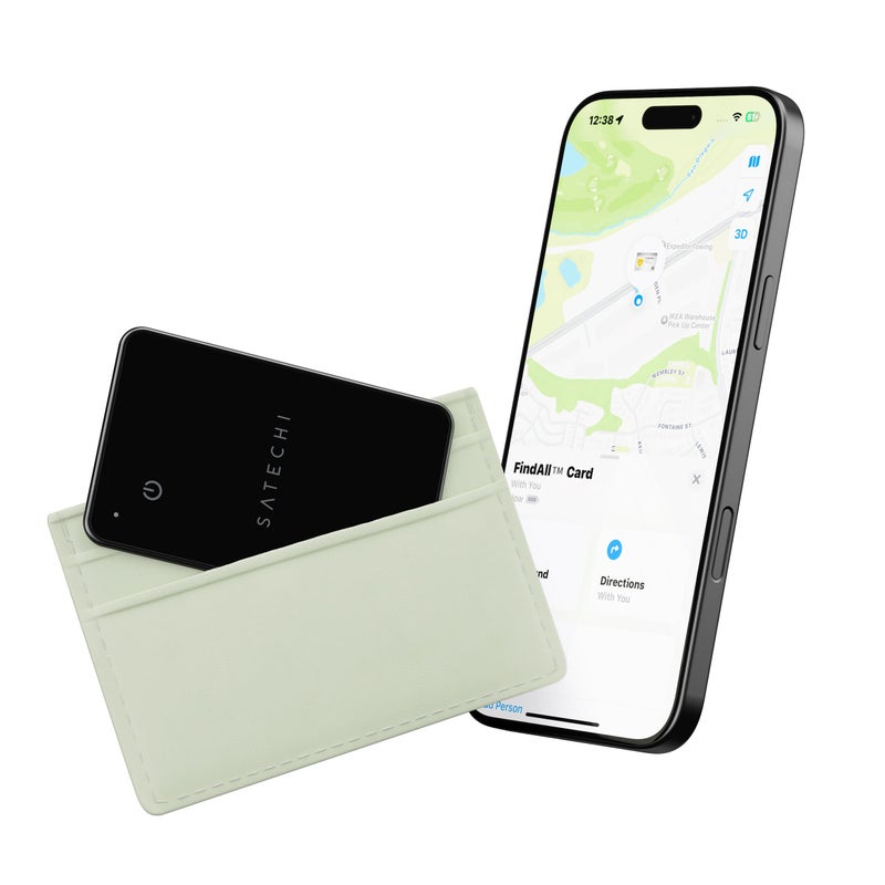 SATECHI Find My Wallet Card FindAll, Apple Find My Tracker, Slim Smart Secure MFi Certified, Real-Time Alert, Wireless Charging, Up to 16 Months Battery Life, Works w/ iPhones & iPads, Black Black - Image 2