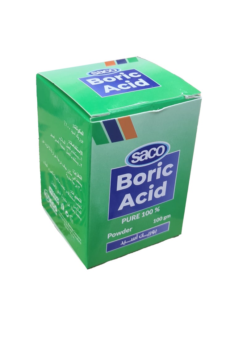 مسحوق حمض البوريك لصنع معجون مكافحة الصراصير 100 جم