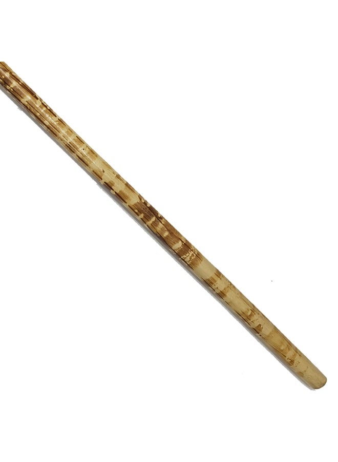 Aswan beech wood cane for men, brown striped sealer color - Image 2