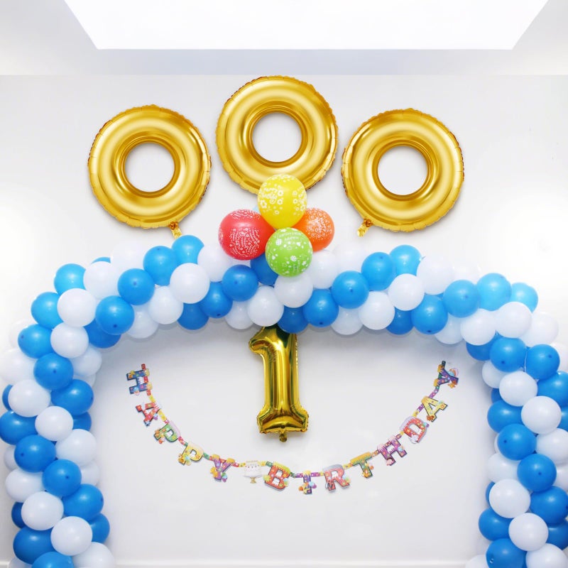 Charnoel 6 Pack 28" Gold Ring Birthday Party Balloon Cartoon Characters Themed Party Decor Foil Large Balloons for Birthday Cartoon Carnival Theme Decorations - Image 4