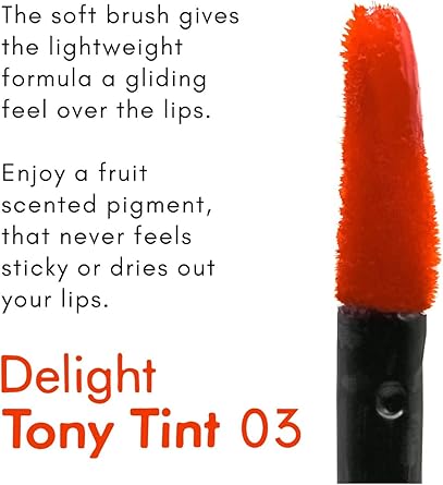 TONYMOLY توني مولي ديللايت توني تينت لألوان الشفاه رقم 03 أورانج تشاتشا - Image 4