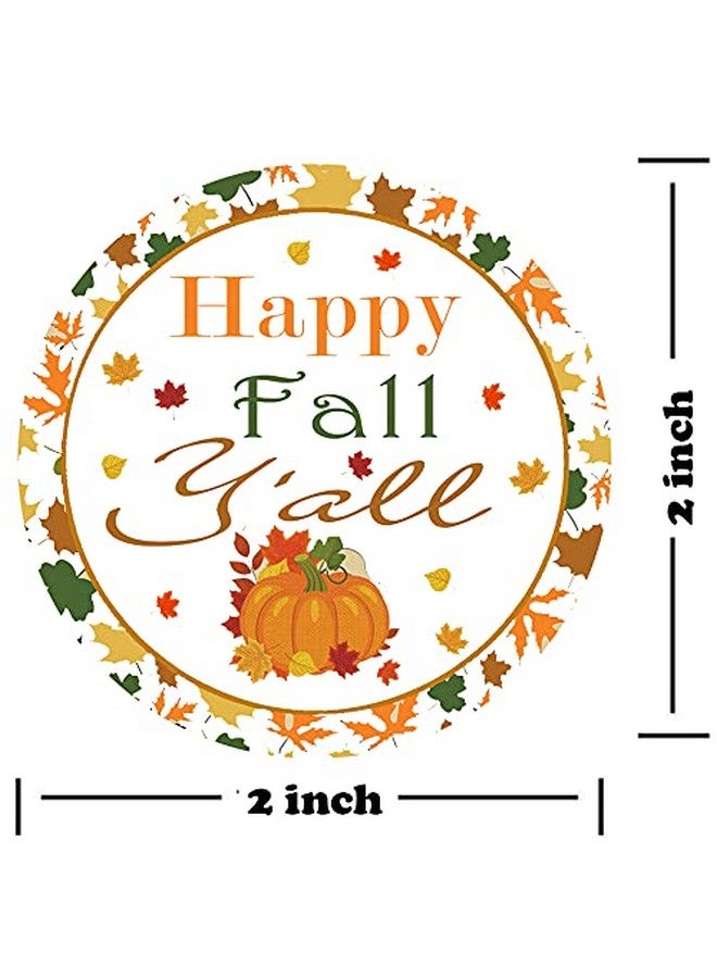 Remarkable ملصقات خريف سعيد، 2 بوصة قرع زهور خريفية ملصقات شكر، ملصقات عيد الشكر لفضل الحفلات وأختام الأظرف وأكياس الهدايا (500 ملصق إجمالي) - Image 2