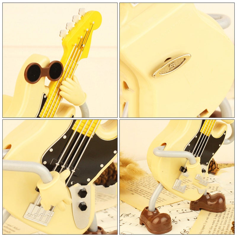 1 Pc Desktop Music Box Ornament Mini Guitar Adornment Crafts - Image 2