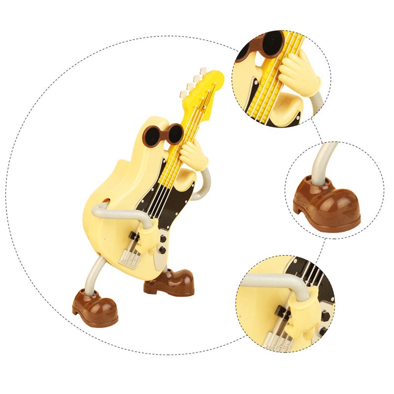 1 Pc Desktop Music Box Ornament Mini Guitar Adornment Crafts - Image 1