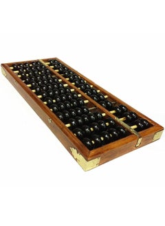 Happy Will Vintage Chinese Wooden Abacus Soroban Arithmetic Calculating Tool  - Image 4