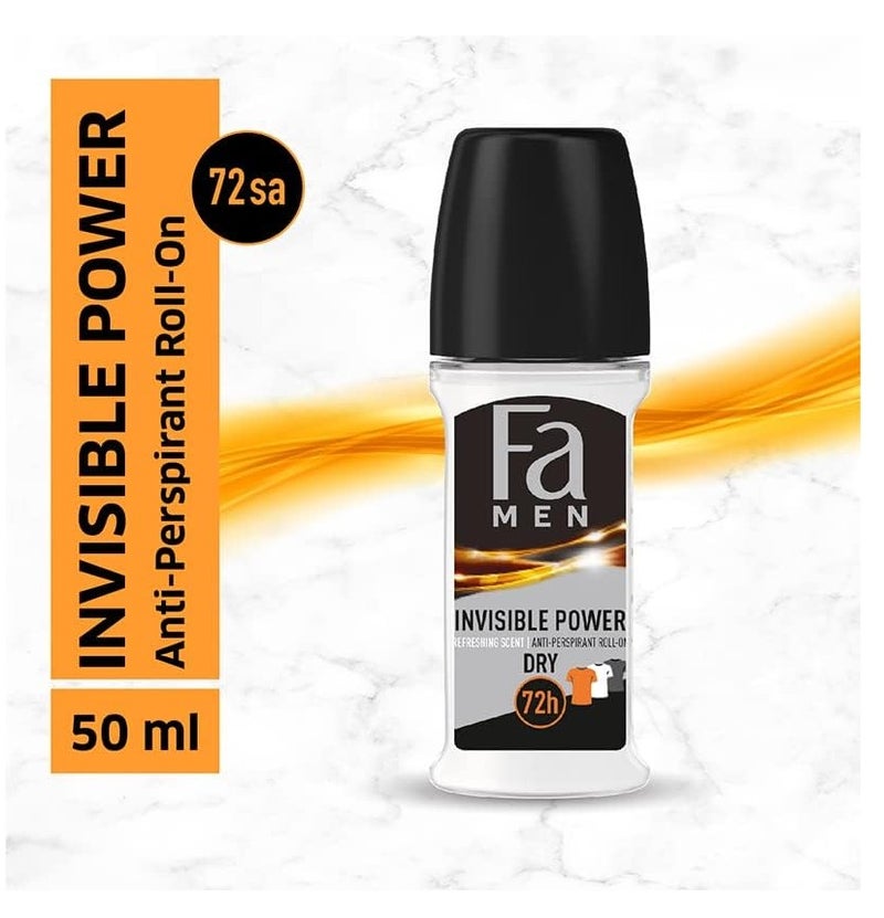 Fa Roll On Invisible Power Antiperspirant Roll-On 50ml, Pack of 3 - Image 3