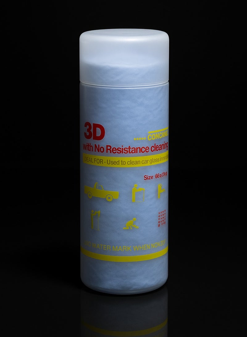 3D Concave Convex Performance Cleaning Chamois – Ultra Absorbent Car, Glass & Household Cleaning Cloth 64x43cm BLUE - Image 2