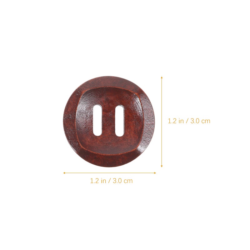 Cute Buttons Sewing, Durable Wooden Cartoon Buttons for DIY Projects, Vintage Style - Image 2