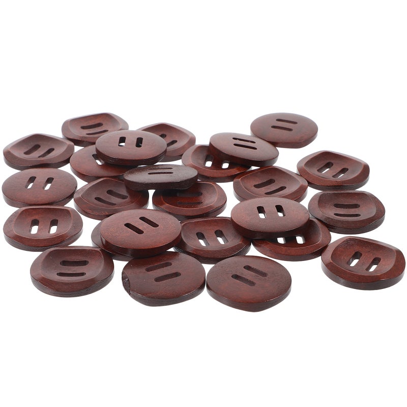 Cute Buttons Sewing, Durable Wooden Cartoon Buttons for DIY Projects, Vintage Style - Image 3