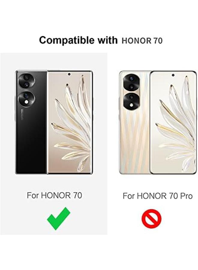 erorex Privacy Screen Protector For Honor 70 With Clear Case Anti Spy Soft Screen Replacemnt Film With Back Cover For Honor 70 Not Glass - Image 2