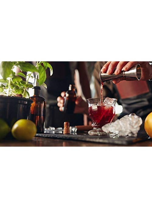 NJ NJ Japanese Style Double Cocktail Jigger, Bar Measuring Jigger, Stainless Steel Peg Measure 30-60 ml : 2 Pcs Set  - Image 5