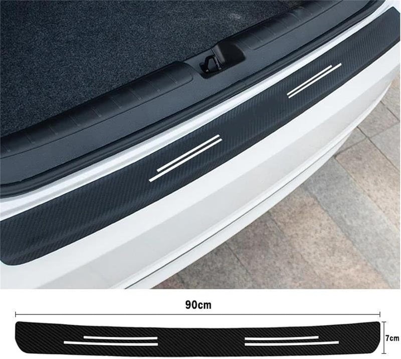 Vuzmode Carbon Fiber Rear Trunk Guard for Fiat 500 - Image 3
