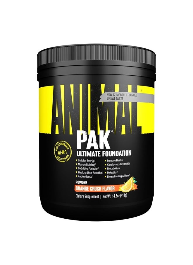ANIMAL Pak - Vitamin Powder with Zinc, Magnesium, Amino Acids and More - Digestive Health, Immune Booster and Focus Support - Multivitamin for Men and Women - Spectra and 85+ Nutrients - 60 Scoops  - Image 1