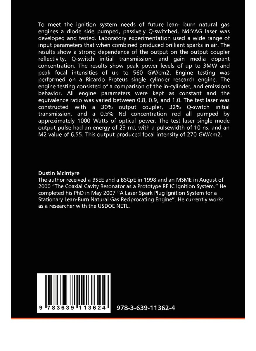 Laser Spark Plug Development and Engine Testing - Design of a Diode Side Pumped Solid State Passively Q-Switched Laser for Use as an Ignition Source for a Lean-Burn Stationary Natural Gas Engine  - Image 2