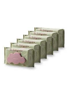 Babycare Babycare - Baby Wipes, Pack of 6 (80 pcs each), BPA-Free, Alcohol-Free, Hypoallergenic, Soft and Thick, Moisturizing Formula, Gentle on Sensitive Skin, Non-Toxic, Dermatologist-Tested, Resealable Packs, Fragrance-Free, Newborn-Safe, Ideal for Diaper Changes, Home and Travel Use  - Image 1