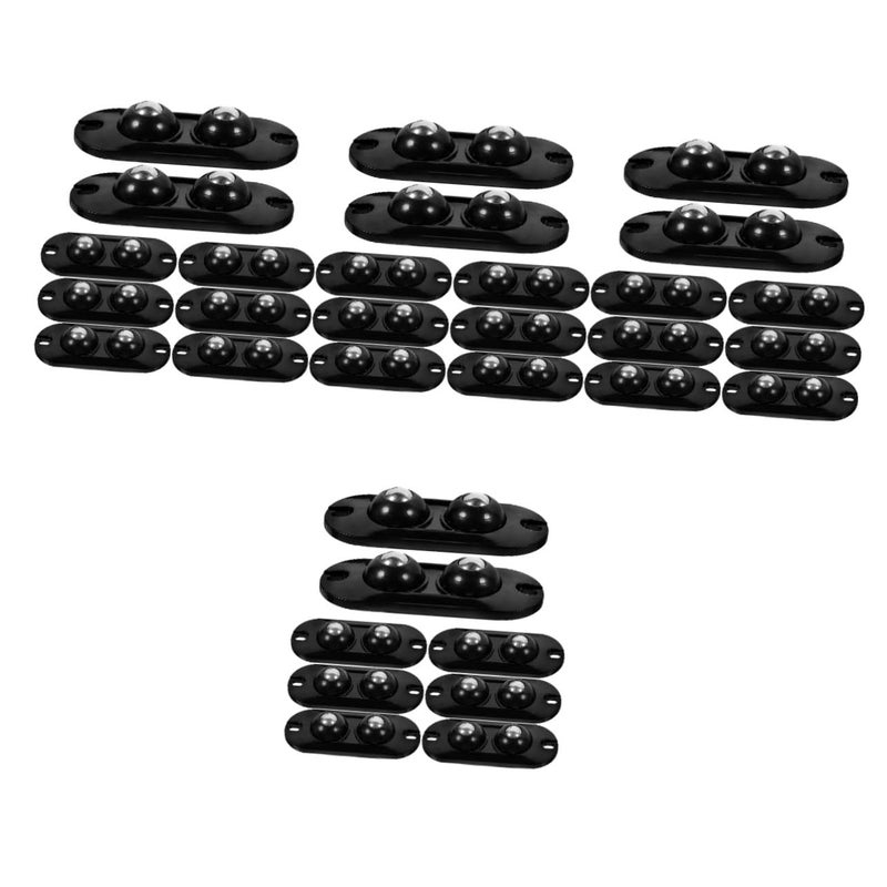 PartyKindom 4 حزمة عجلات قواطع لاصقة صغيرة قابلة للدوران لصناديق التخزين والأجهزة - Image 2