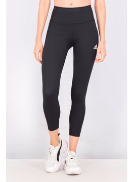 Women Sportswear Fit Brand Logo Training Leggings, Black