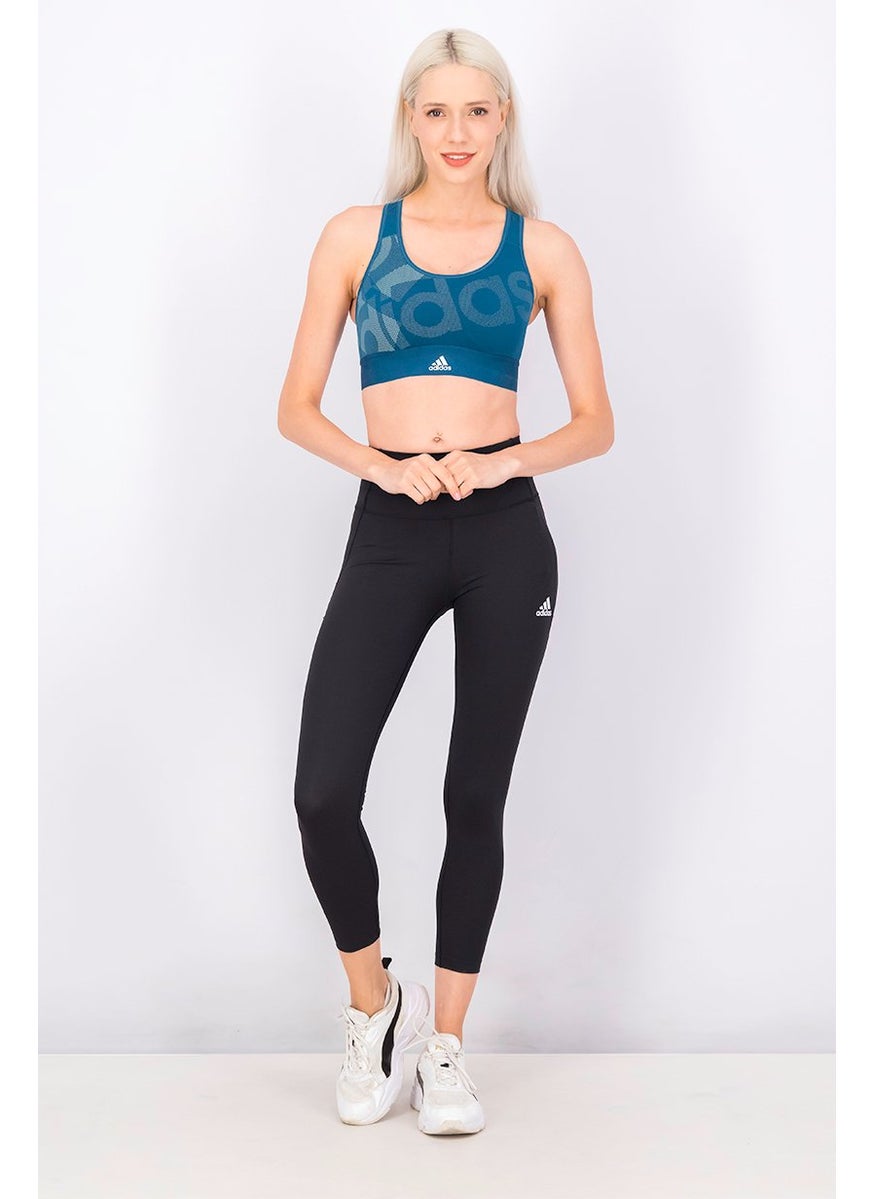 Adidas - Women Sportswear Fit Brand Logo Training Leggings, Black - Image 1