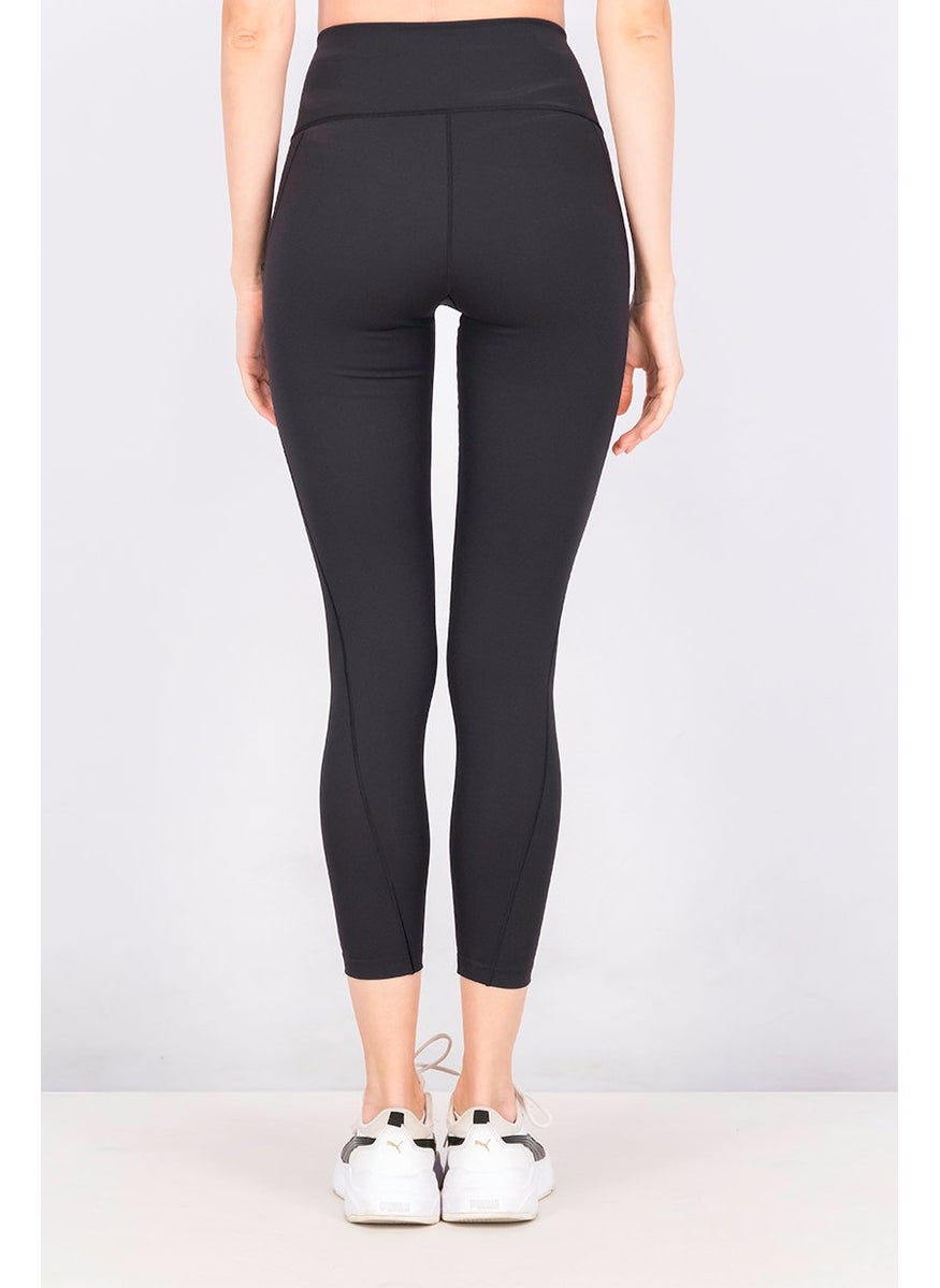 Adidas - Women Sportswear Fit Brand Logo Training Leggings, Black - Image 1