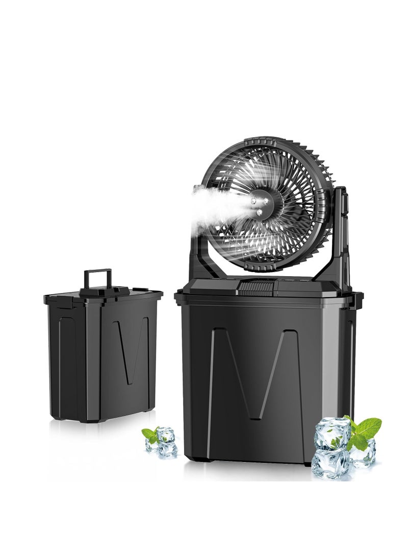 Toby's Portable Spray Fan with 9L Water Tank LED Light 20000mAh Rechargeable - Image 1