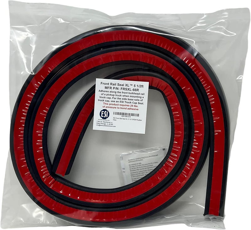ESI Front Rail Seal XL 5 1/2' EPDM Rubber - Image 4