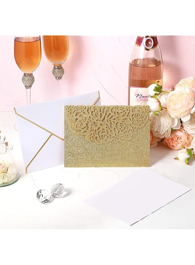 إيروريكس مجموعة بطاقات زفاف منبثقة ثلاثية الأبعاد لتهنئة الذكرى السنوية والتهنئة الرومانسية مع مغلف للعروس والعريس ومستلزمات حفلات الخطوبة في عيد الحب - Image 4