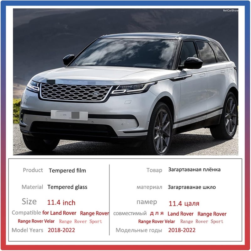cheekyglo for Land Rover Range Rover L405 Velar L560 Sport L494 28~2022 Car Navigation Film Screen Protector Tempered Glass Accessories (Color : Rear LCD Screen, Size : 2sets)2sets Rear LCD screen - Image 3