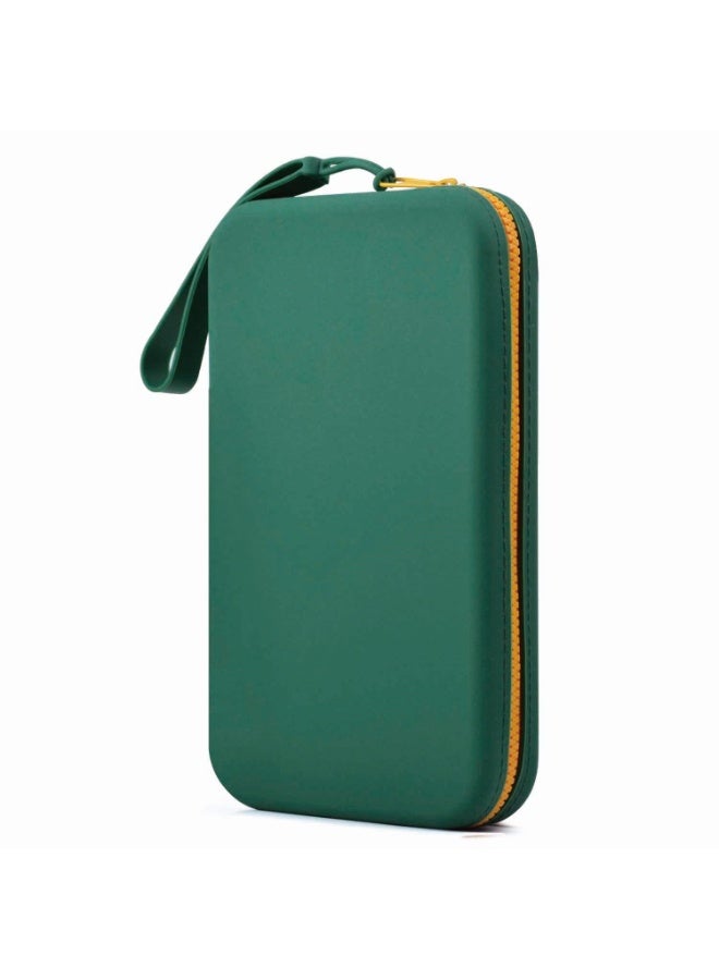Travel Silicone Makeup Brush Organizer – Waterproof, Easy-Clean Portable Cosmetic Pouch, Holds Up to 10 Brushes, Green, 19.7x12.1x3.2 cm - Image 1