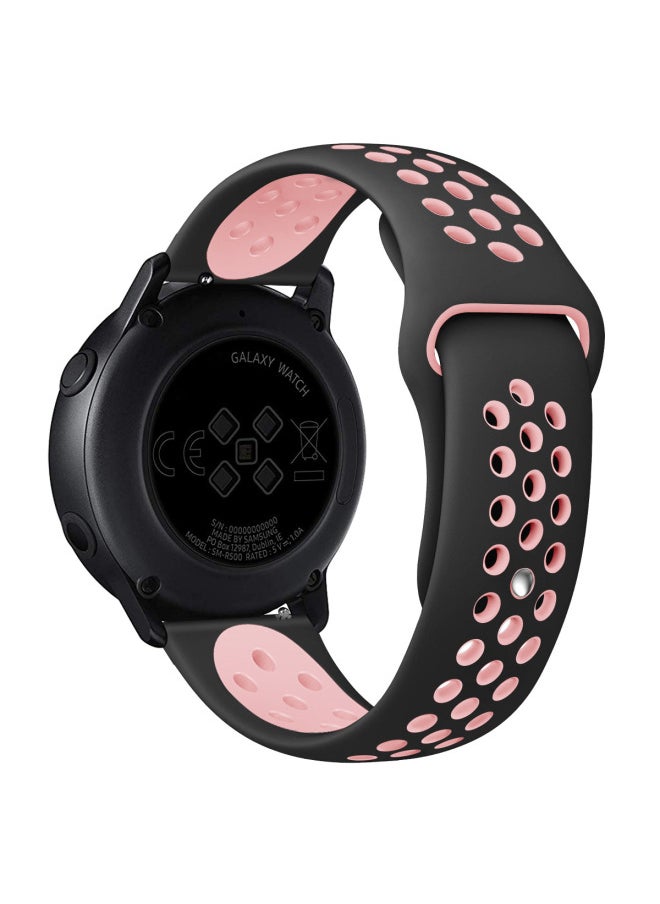 Generic - For Samsung Galaxy Watch Active Smart Watch Nike Two-Tone Silicone Strap-Color:White Powder L Code - Image 1