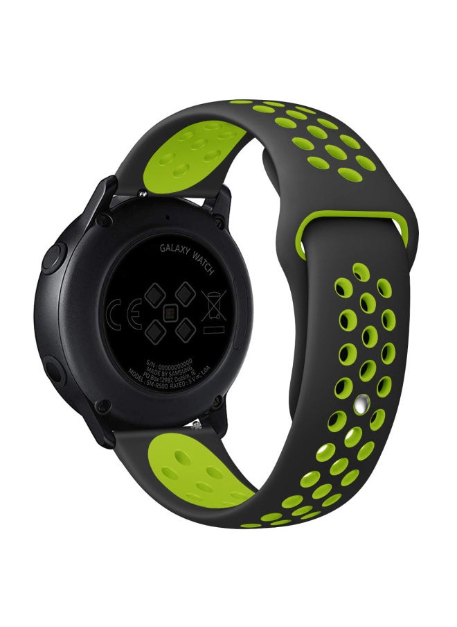 Generic - For Samsung Galaxy Watch Active Smart Watch Nike Two-Tone Silicone Strap-Color:White Powder L Code - Image 1