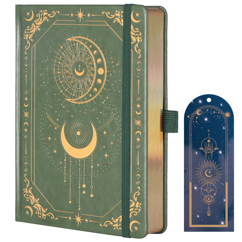 TIEFOSSI Lined Journal for Women Men, Vintage Notebooks with Bookmarks, Hardcover A5 College Ruled Notebook 316 Numbered Pages for Writing, Daily Journal for Work School, Note Taking - Image 1