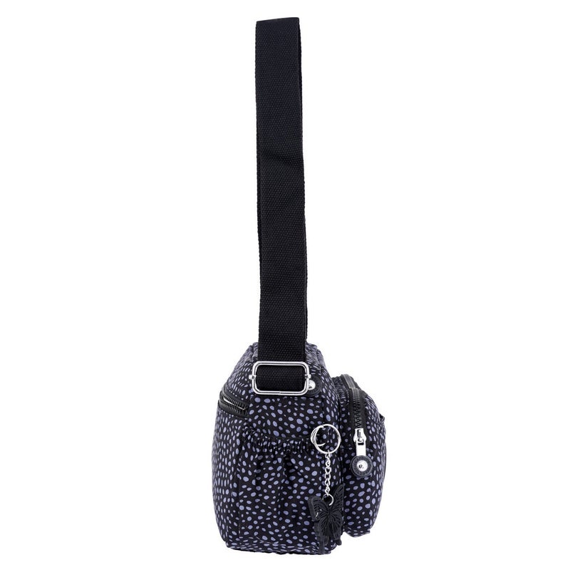 CAPRICE COLLECTION Unisex Small Crossbody Bag – Black , Compact, Water-Resistant Nylon, 3L - Image 4