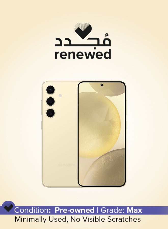 Samsung Renewed - Galaxy S24 Dual SIM Amber Yellow 8GB RAM 256GB 5G - International Version - Image 1