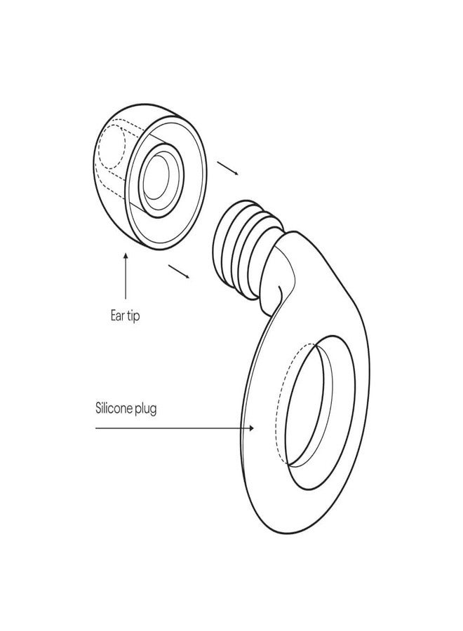 GOMNIK Noise Cancelling Silicone Ear Plugs for Sleeping, Studying, Travel & Flights - Reusable Soft Earbuds with 6 Comfort Tips - Sound Blocking Earplugs for Daily Use - Image 3
