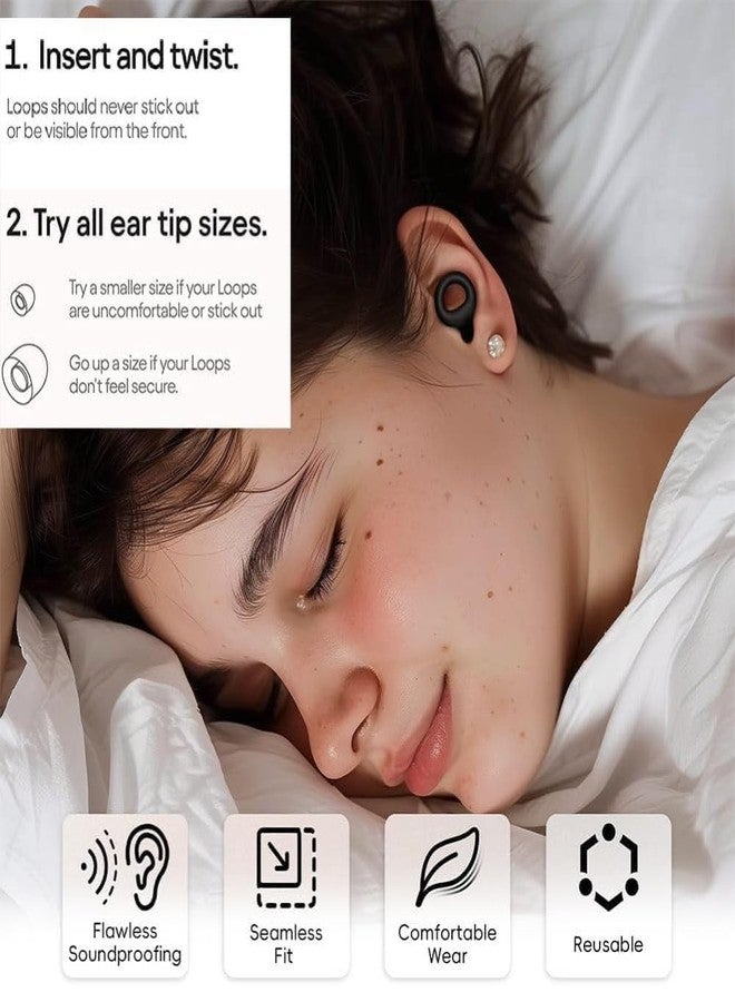 GOMNIK Noise Cancelling Silicone Ear Plugs for Sleeping, Studying, Travel & Flights - Reusable Soft Earbuds with 6 Comfort Tips - Sound Blocking Earplugs for Daily Use - Image 4