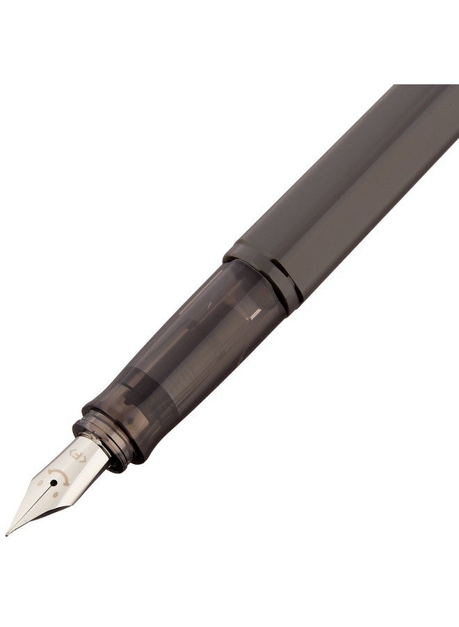 PILOT Pilot Kakuno Fine-Nib Fountain Pen, Black Body Orange Cap Body (FKA-1SR-OF)  - Image 2