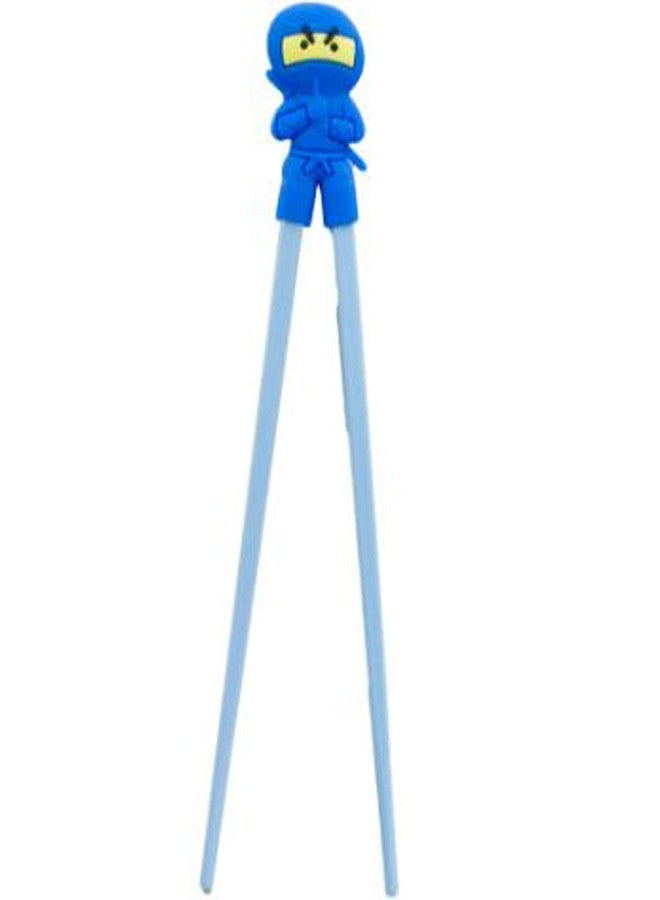 Happy Sales HSTC-BLUNJA, Training chopsticks for beginners right or left handed, Blue Ninja