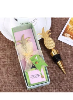 BLUE CORAL Wine Stopper Pineapple Shaped Birthday Party Wedding Anniversary Wine Fresh-keeping Stopper Ideal Gift Bar Accessories Kitchen Tools (Pineapple)  - Image 1