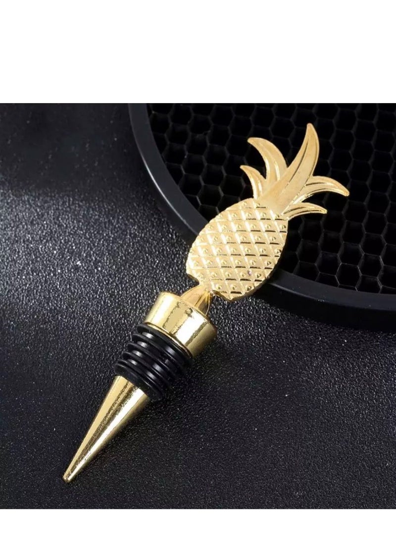BLUE CORAL Wine Stopper Pineapple Shaped Birthday Party Wedding Anniversary Wine Fresh-keeping Stopper Ideal Gift Bar Accessories Kitchen Tools (Pineapple)  - Image 2