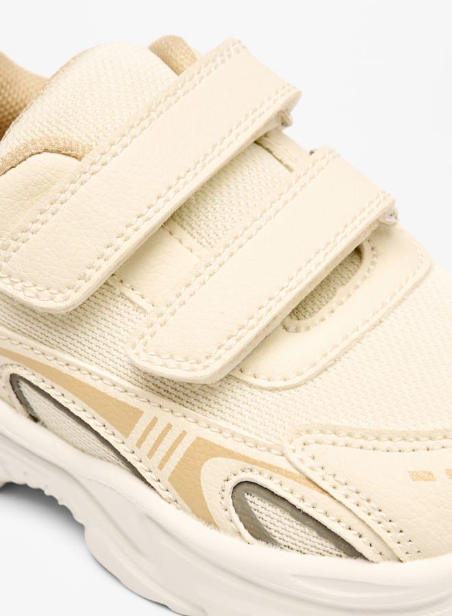 JUNIORS Boys Panelled Sneakers with Hook and Loop Closure  - Image 5
