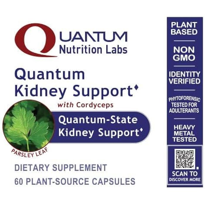Quantum Nutrition Labs Kidney Support - Kidney Health Supplement, Natural Antioxidant Support for Men and Women with Cranberry, Rhodiola Rosea, and Parsley - 60 Vegetarian Capsules - Image 5