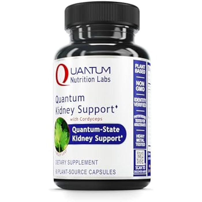 Quantum Nutrition Labs Kidney Support - Kidney Health Supplement, Natural Antioxidant Support for Men and Women with Cranberry, Rhodiola Rosea, and Parsley - 60 Vegetarian Capsules - Image 1