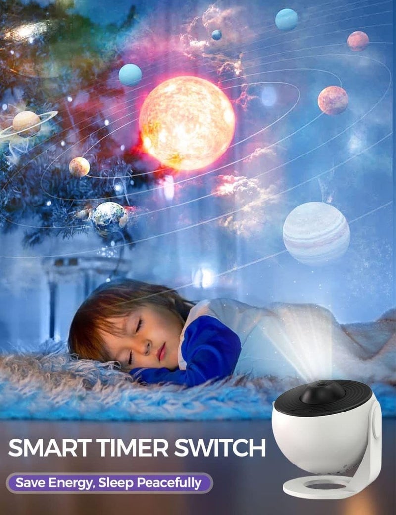wall love Star Galaxy Projector Night Light with 13 Slides & Rotation – Space Projector for Bedroom, Room Decor for Kids & Adults, - Image 4