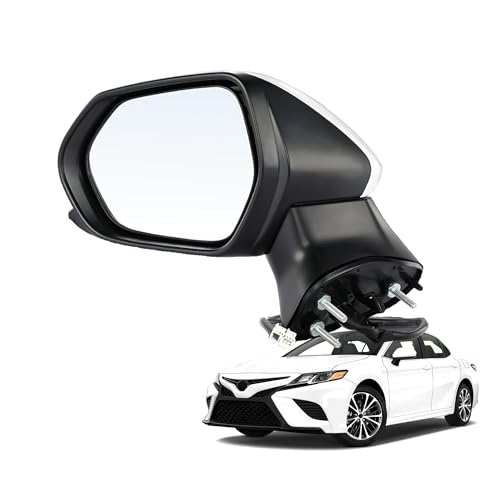 AAAWZDWD Driver Side Mirror Replacement For Toyota Camry (2018 2019 2020 2021 2022) - Non-Heated Manual Folding without turn signals without Blind White Left Driver Side Mirror Replacement - 8794006800(3Pins) - Image 1
