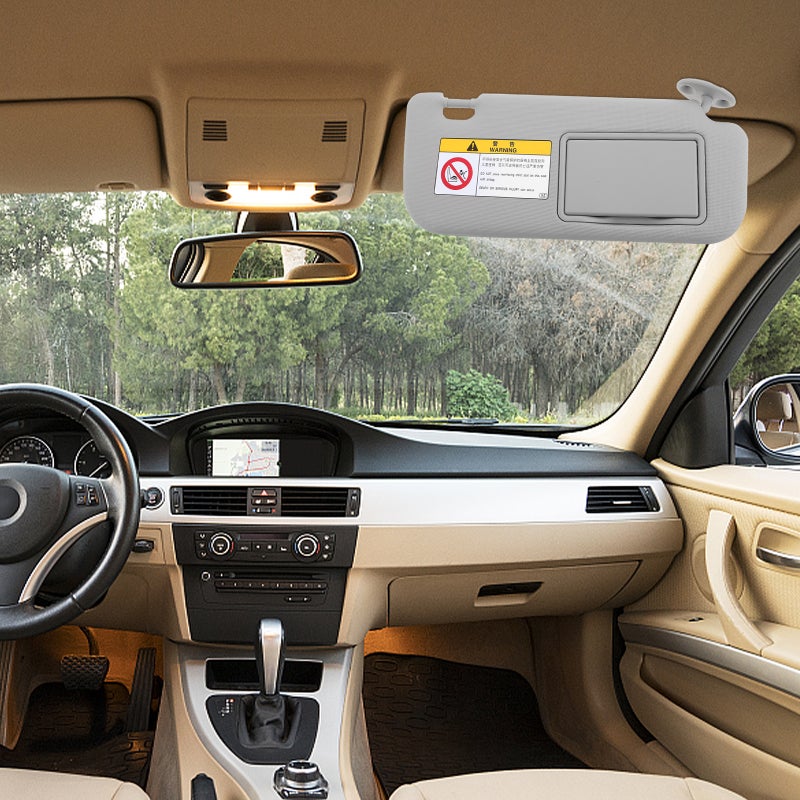 Sun Visor للسيارة مع مرآة الماكياج يمين الاستبدال الجانبي للركاب يعزز الراحة سهلة التثبيت الظل التلقائي للسيارات لمختلف المركبات - Image 5