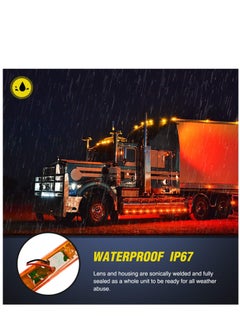 Y&D 4PCS 3.9 Inch 3 Led Truck Trailer Light Front Rear LED Side Marker Lights  - Image 2